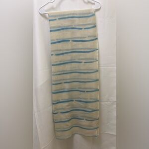 Stylish Blue and Cream Striped Scarf